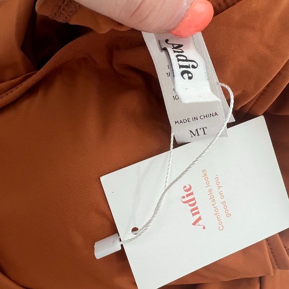 NWT Andie Swim The Nantucket One Piece Swimsuit Flat Size Medium TALL MT Long - Picture 9 of 11